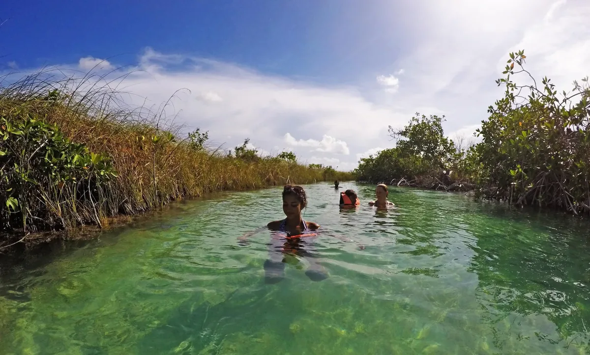 From Tulum: Muyil Ruins and the Sian Ka'an lazy river float