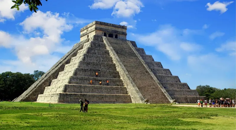 The Temple of the Wind God on the rocky point at Tulum
